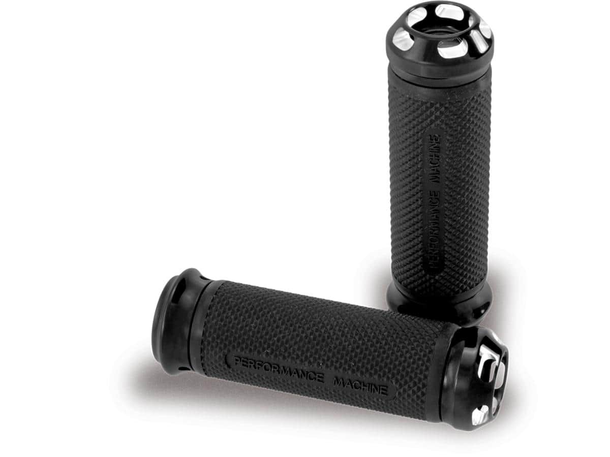 Apex grip contrast cut anodized 1" throttle by wire 1 Performance machine