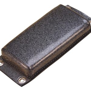 Retro Smooth Pillion Pad Charcoal Synthetic Leather,