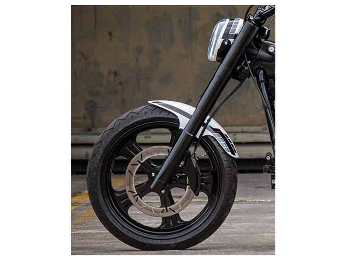 6-piston brake caliper polished, 1 Ricks motorcycles