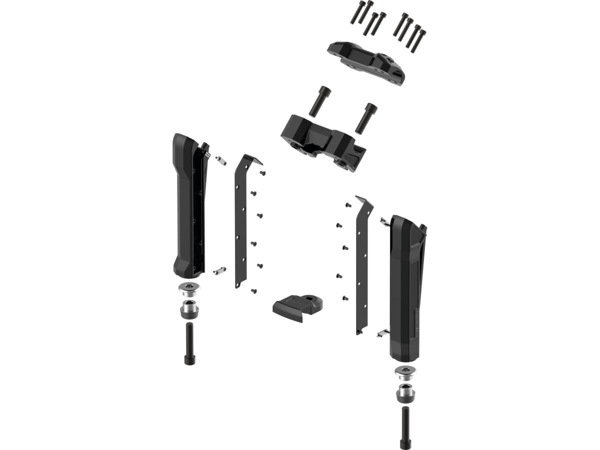 Club style pullback riser kit for digital speedometer 7" height Club style pullback riser kit for digital speedometer 7" height