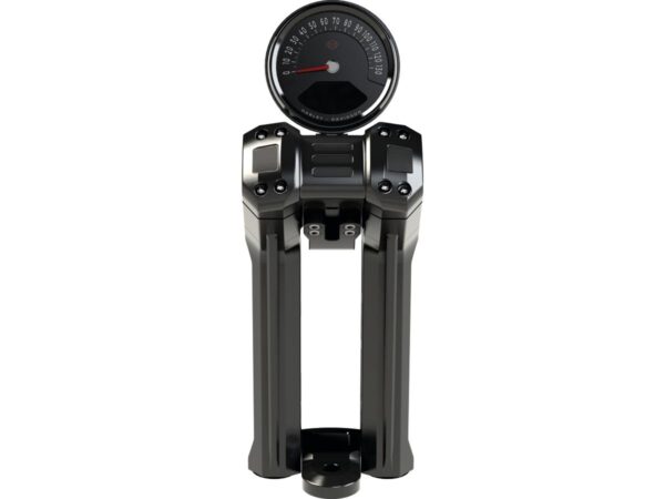 Club Style Pullback Riser Kit for Top Mount Round Speedometer 10" Height