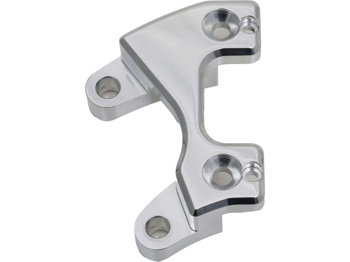 Good guys fork brake caliper adapter aluminium polished 11,5" left, 1 Ricks motorcycles