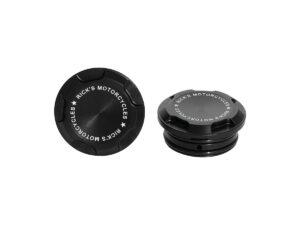 Premium Swing Arm Axle Cover with Ricks Logo Satin Black Powder Coated, 21-24 Sportster S RH1250S - Image 3