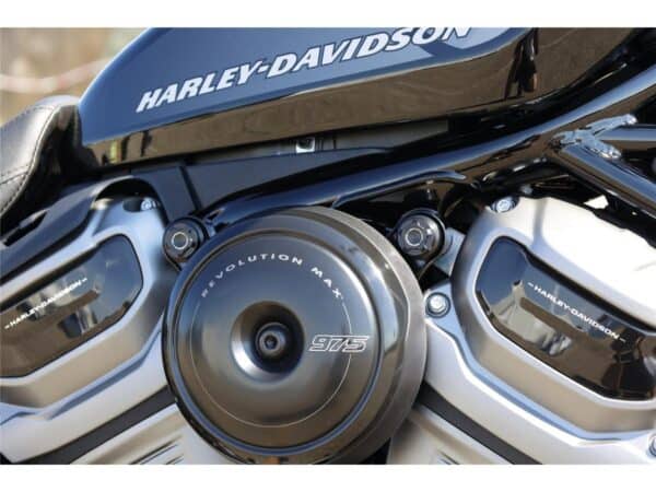 Smooth Nut Covers for Nightster Without Ricks Logo and fits for Hex Head Screws with Size 15 Black