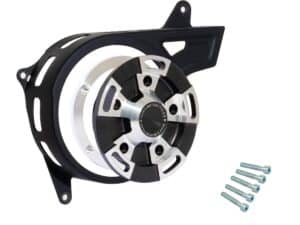 Sprocket and Front Pulley Cover for Sportster S and Nightster Black, 21-24 Sportster S RH1250S, 22-24 Nightster RH975, 23-24 Nightster Special RH975S - Image 3