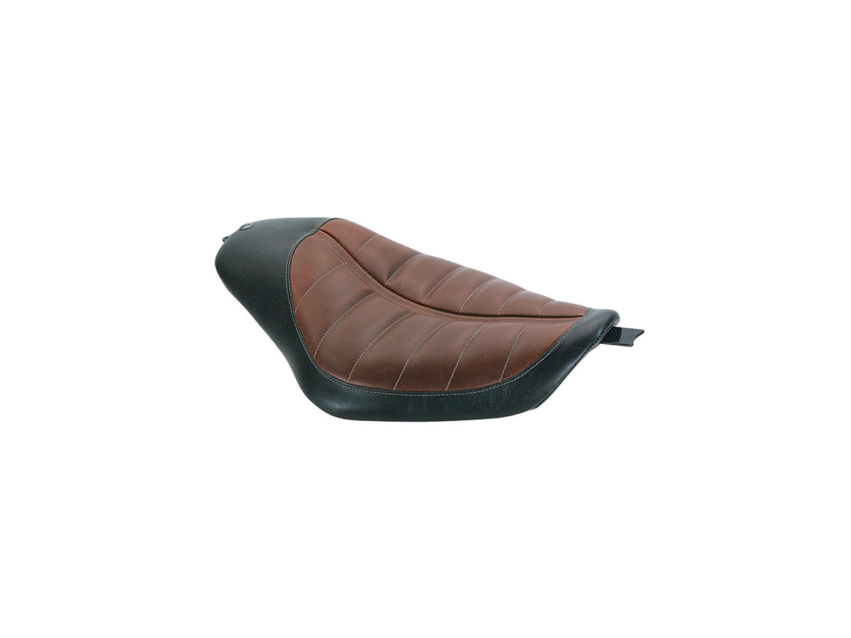 Bob job enzo horizontal seat brown vinyl, 04-06, 10-20 sportster 1 Roland sands design