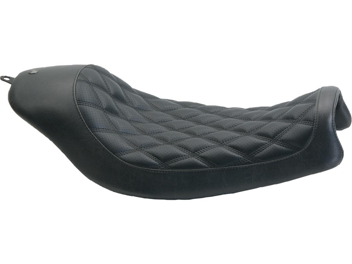 Boss diamond solo seat black vinyl, 06-17 dyna 1 Roland sands design