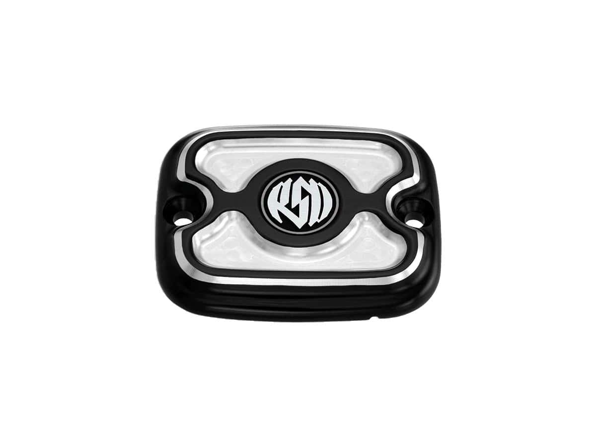 Cafe front brake master cylinder cap contrast cut, 14-24 touring, (except 23-24 flhxse, 23-24 fltrxse, 24 flhx, 24 fltrx, 24 fltrxstse), 14-24 trike 1 Roland sands design