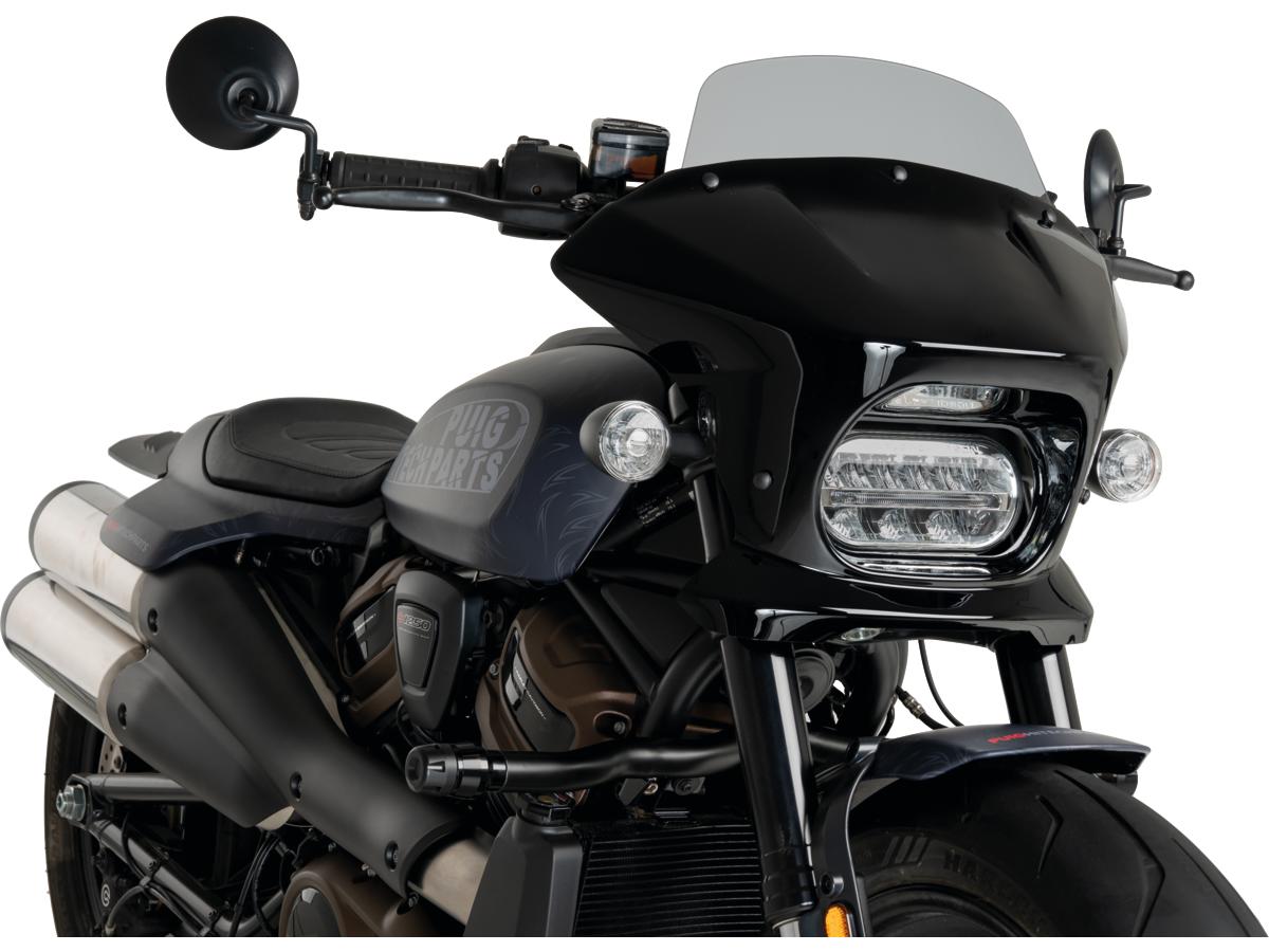 Fury semifairing screen touring; height 115 mm x width 350 mm, 1 Santee