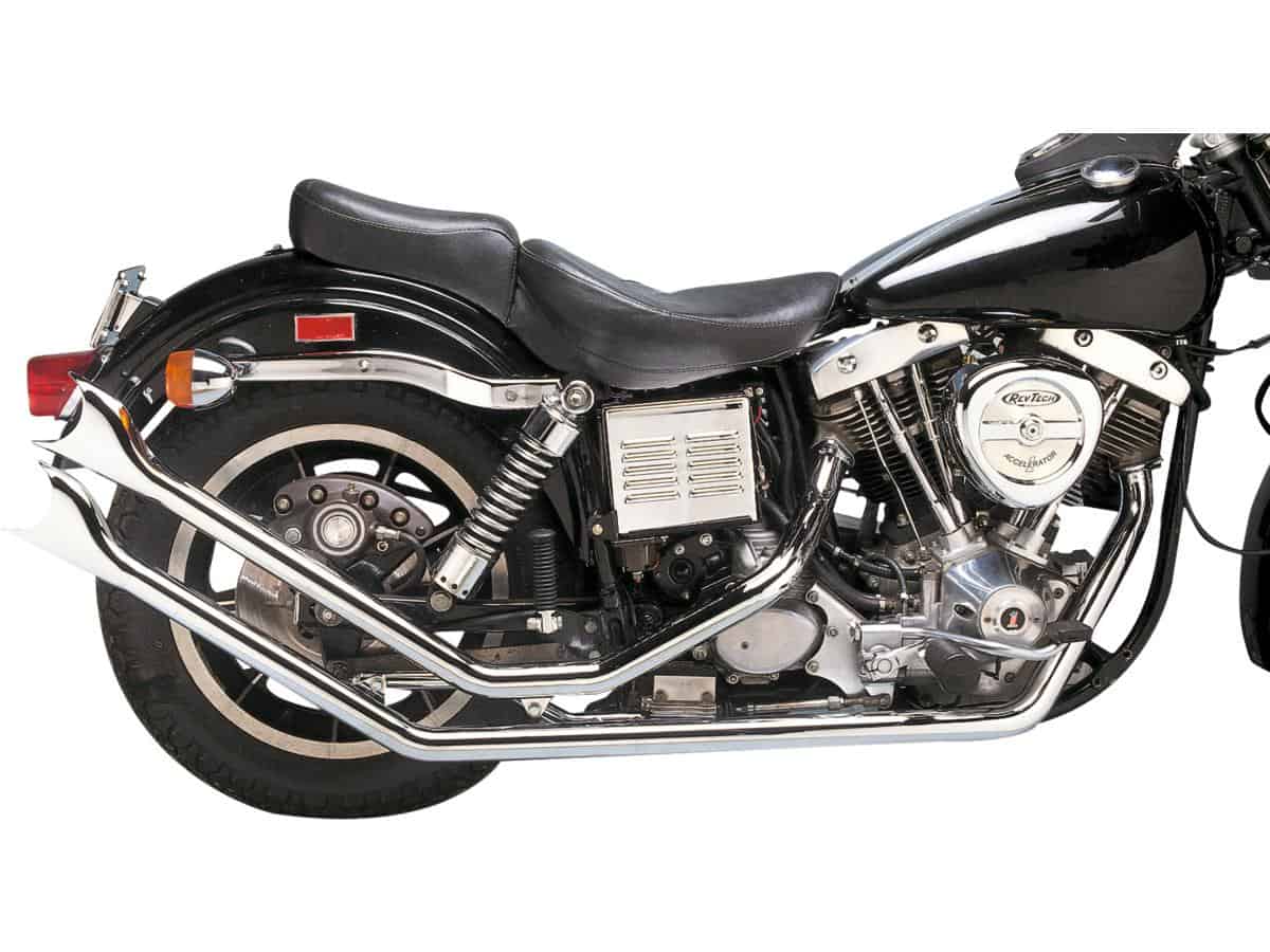 Upswept drag pipes for fx shovel trim tail style chrome 1,75", 71-84 fx shovel 1 Santee