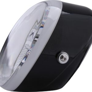 Oval Headlight Black H9
