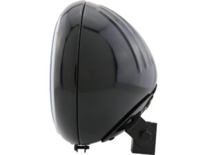 Yuma 1 7" Headlight Black Powder Coated H4