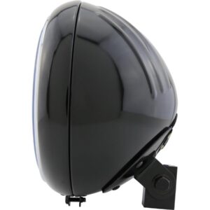 Yuma 1 7" Headlight Black Powder Coated H4