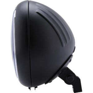 Yuma 1 7" Headlight Matte Black Powder Coated H4