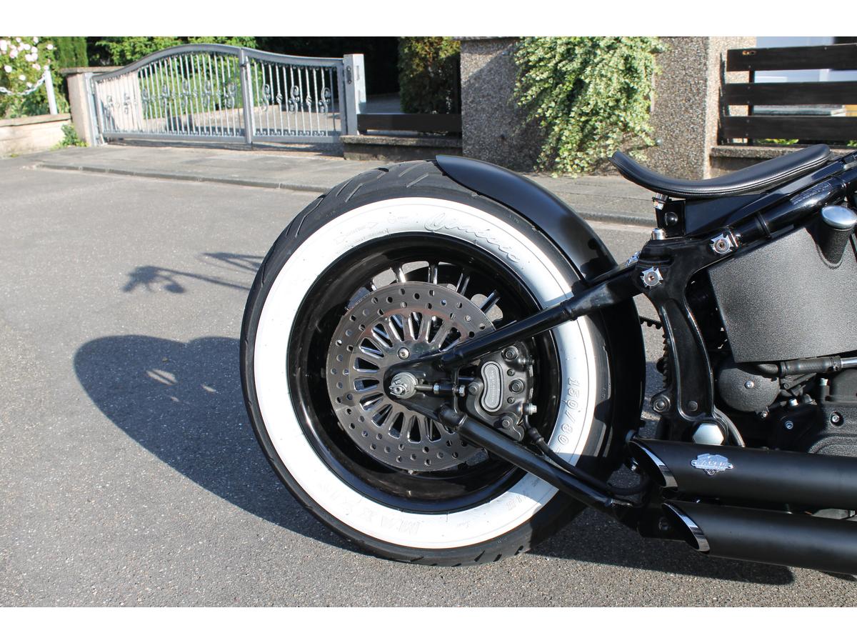 Bobber rear fender for evo/twincam with 170-200 tires (205mm wide ), without fender support braces, 84-07 softail 1 Txt