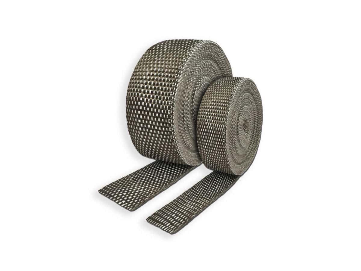 Insulating exhaust wrap 2" x 1/16" x 50 ft. Roll platinum, 1 Thermo tec