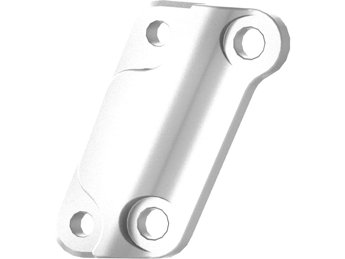 Axial front brake caliper adapter from 292 mm to 340 mm brake disc aluminium polished front left, 00-14 softail, (except 00-03 flsts, 00-03 fxsts, 01-03 flstsi, 01-02, 04-06 fxstsi, 05-06 flstsci, 07 flstsc, 07 fxstsse, 08-11 flstsb, 08 fxstsse2, 09 fxstsse3) 1 Thunderbike