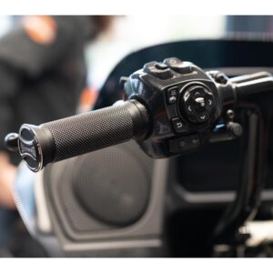 Base Grips Bi-Color Satin 1" Throttle By Wire (Switch Housing Sensor)