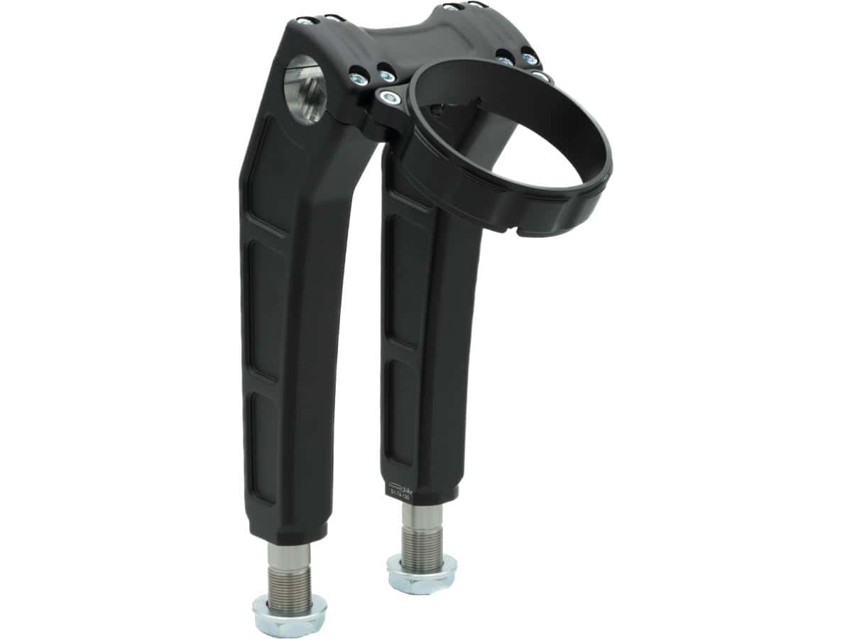 Clubstyle riser kit height: 9", for 1 1/4" handlebar, round instrument black satin, 22-25 fxlrs, 25 fxlrst, 25 fxbb, 25 fxbr 1 Thunderbike