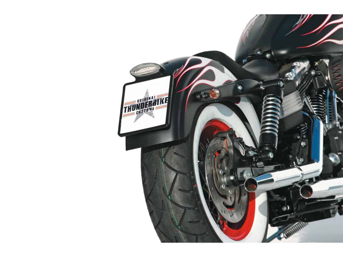 Down and inside license plate kit 240 x 200mm black, 1 Thunderbike