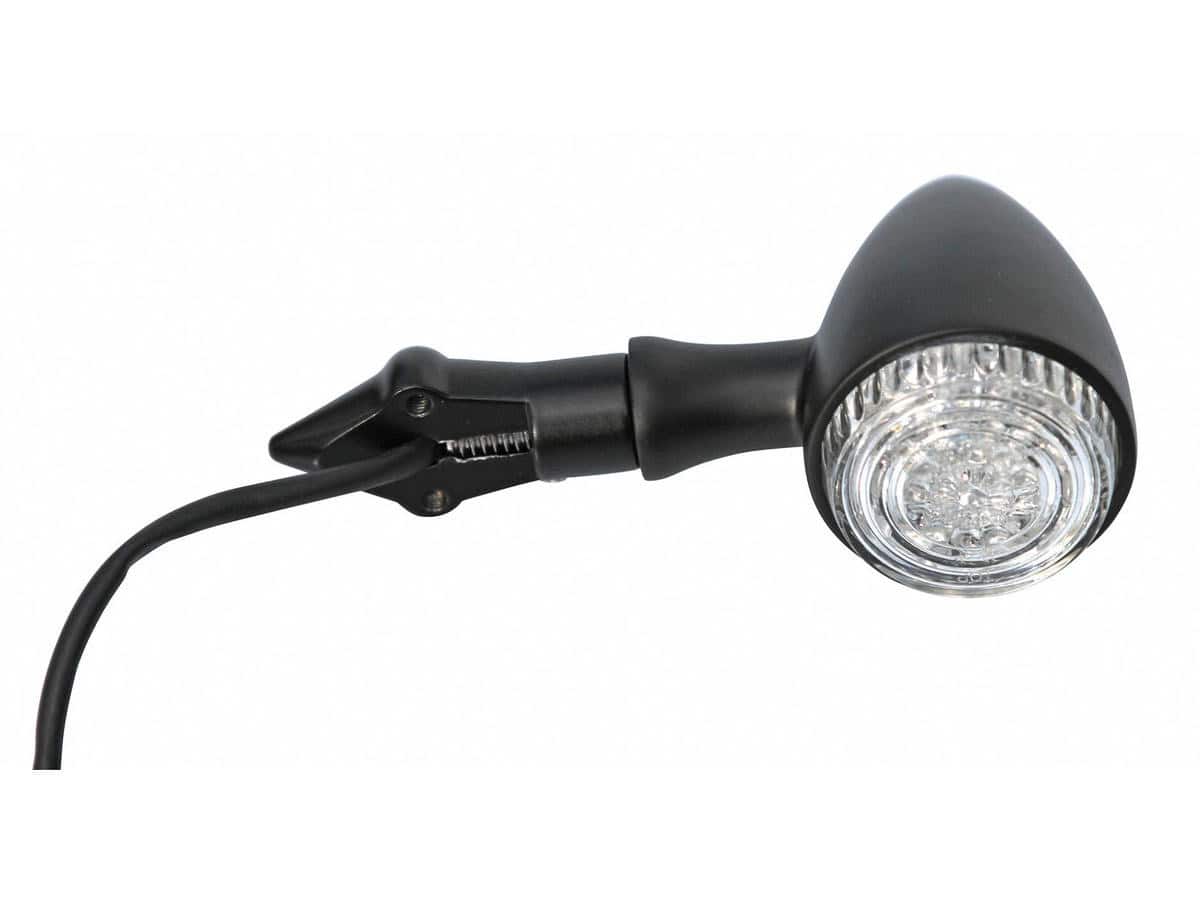 Down and inside license plate turn signal bracket black Down and inside license plate turn signal bracket black