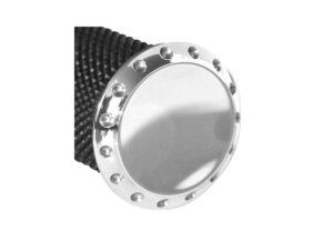 Drilled Base Grip and Footpeg Toppers Aluminium Polished