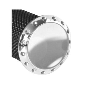 Drilled Base Grip and Footpeg Toppers Aluminium Polished