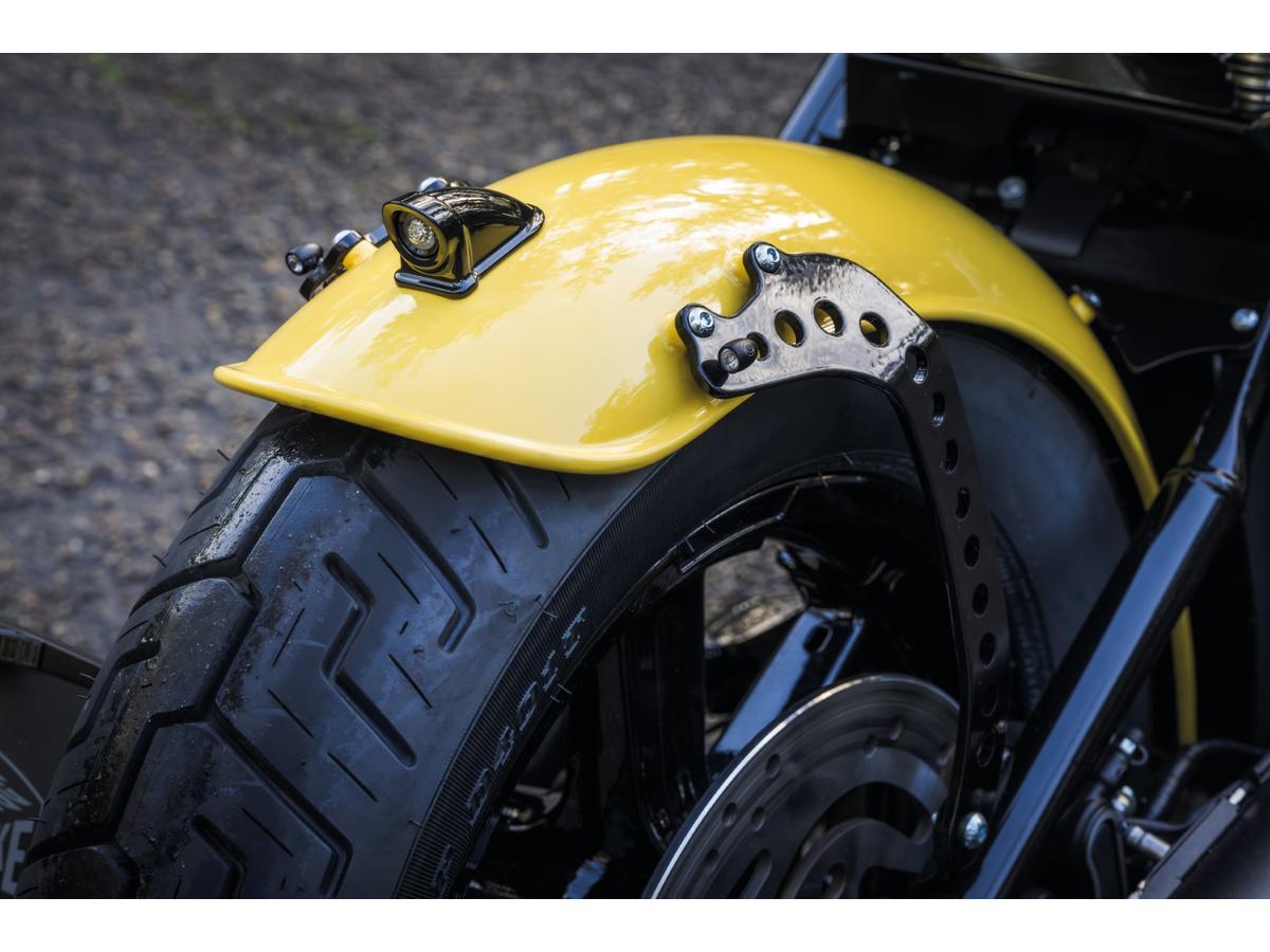 Flying bob rear swinging fender for 150 mm rear tire raw, 18-24 softail, (except 18-19, 22-24 fxbr, 18-20, 22 fxbrs 114, 18, 22 fxbrs 114 anx, 18-20 flfb, 18-20, 22 flfbs 114, 18, 22 flfbs 114 anx, 18, 22 flfbs 114 anv, 19-20 fxdrs 114, 21-22 fxbrs, 21, 23-24 flfbs, 23 flfbs anv) 1 Thunderbike