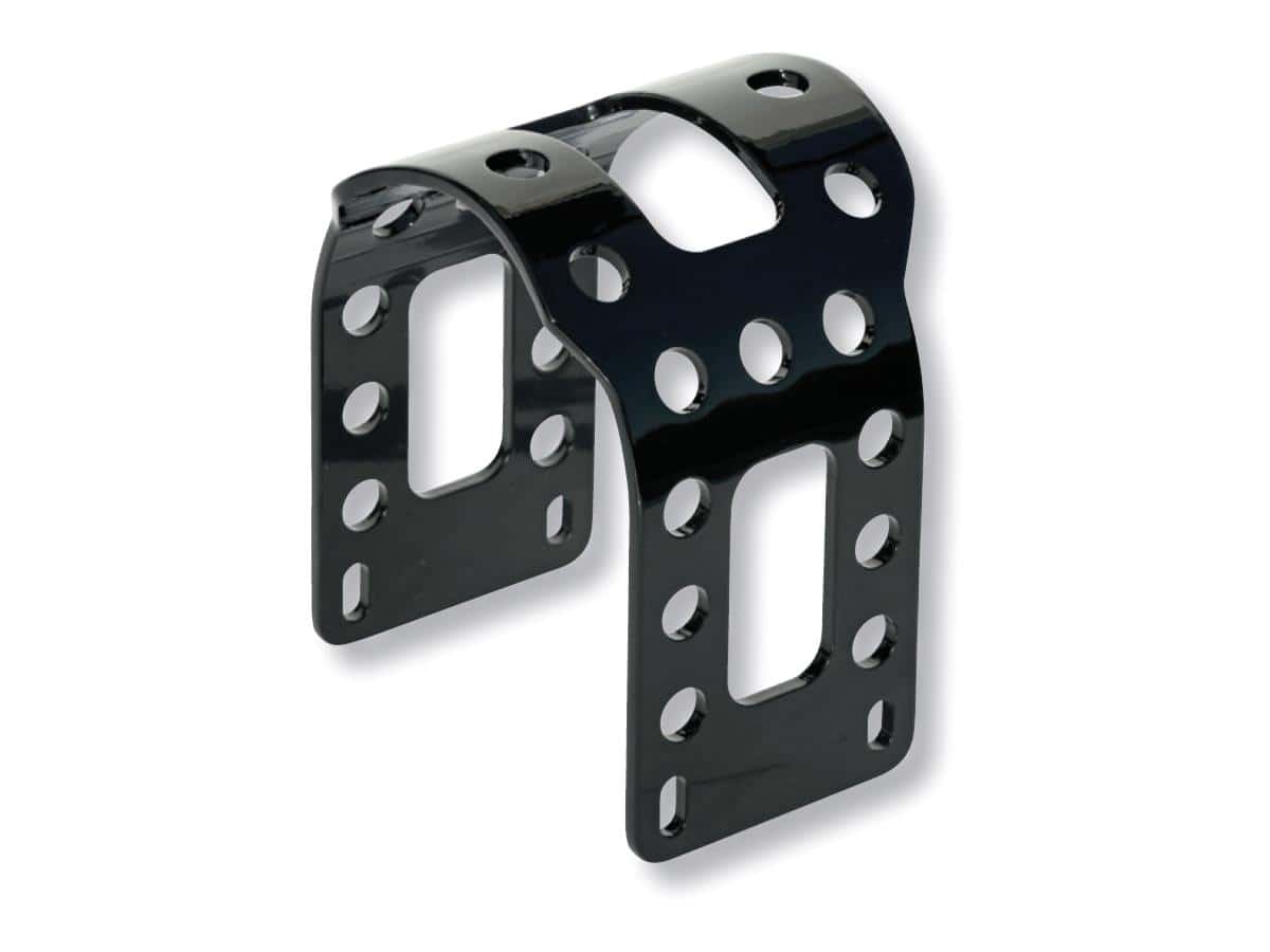 Fork brace with oem wheel gloss black powder coated, 18-20 fxbb, 20-24 fxst, 21-24 fxbbs 1 Thunderbike