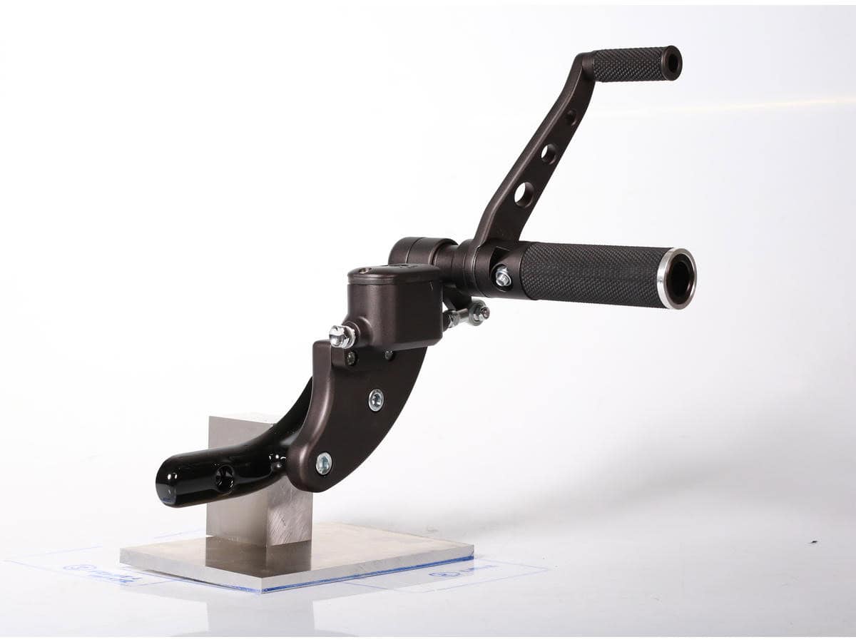 Forward control kit for softail base rubber, no side stand included black, 18-25 softail 1 Thunderbike