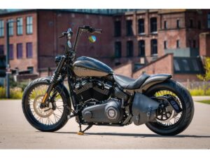 Genuine Leather Solo Seat For Thunderbike Steel Fender 200/18" and OE Tank (Narrow Frame Models) Black