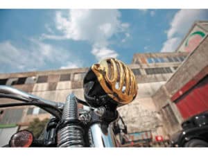 High Headlight Bracket for Springer Highering headlamp Polished - Image 3