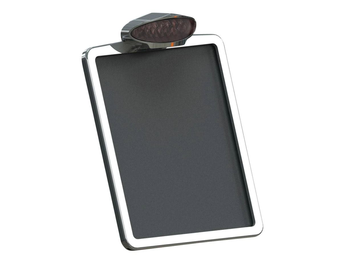 Inside plate oval mini led taillight without mounting bracket aluminium polished tinted led Inside plate oval mini led taillight without mounting bracket aluminium polished tinted led