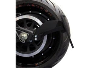 Long Side Mount License Plate Bracket Black Satin