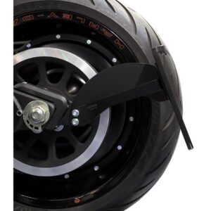 Long Side Mount License Plate Bracket Black Satin