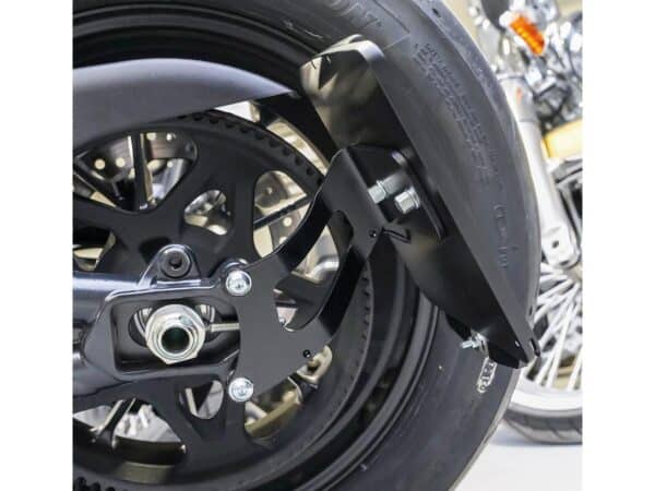 Medium Side Mount License Plate Bracket Black Satin