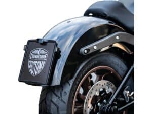 Mid-Mount License Plate Base Plate Adapter Black, 18-21 FLHC, 18 FLHCS 114, 18 FLHCS 114 ANV, 18-20 FXLR, 19-20 FLHC 114, 20-24 FXLRS, 21-24 FLHCS, 23 FLHCSANV - Image 3