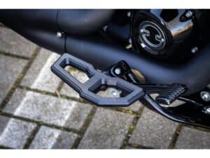 Mini Floorboard Footpeg Set Black Satin