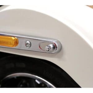 Rear Turn Signal Adapter for Fat Boy and Lowrider For M8 Thread Turn Signals Polished