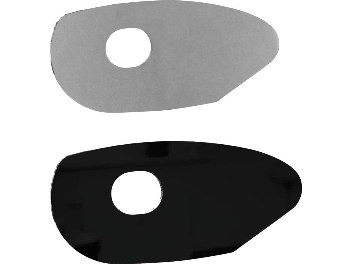 Rear turn signal adapter for street bob and slim for m5 thread turn signals black powder coated 1 Thunderbike