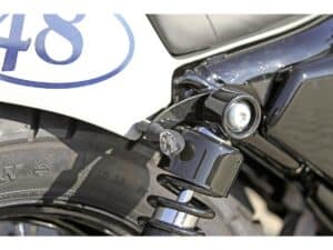 Rear Turn Signal Bracket for V-Rod Black Powder Coated