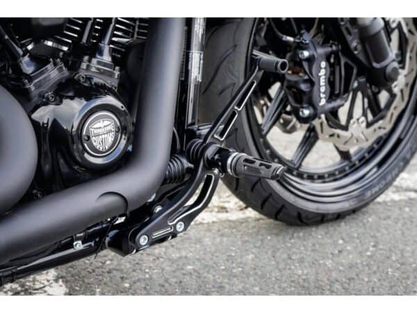 SP-S Short Shift- and Brake Peg Thunderbike Forward Control Systems Bi-Color Satin Pair