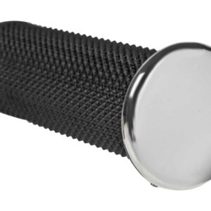 Smooth Base Grip and Footpeg Toppers Aluminium Polished