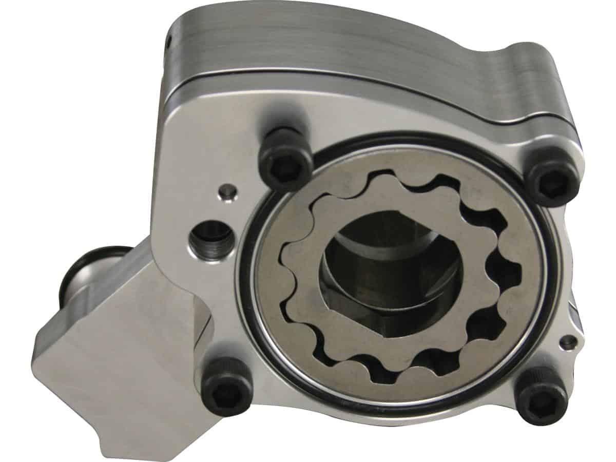 High flow oil pump for twin cam, 06-17 dyna, 07-17 softail, 07-16 touring, 09-16 trike 1 Ultima