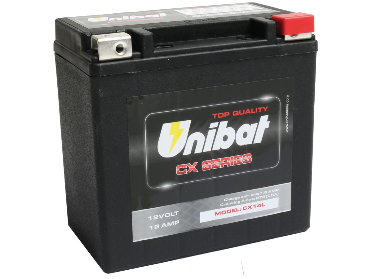 Cx14ah heavy duty battery agm 245 a 13. 0 ah, 15-24 indian scout 1 Unibat