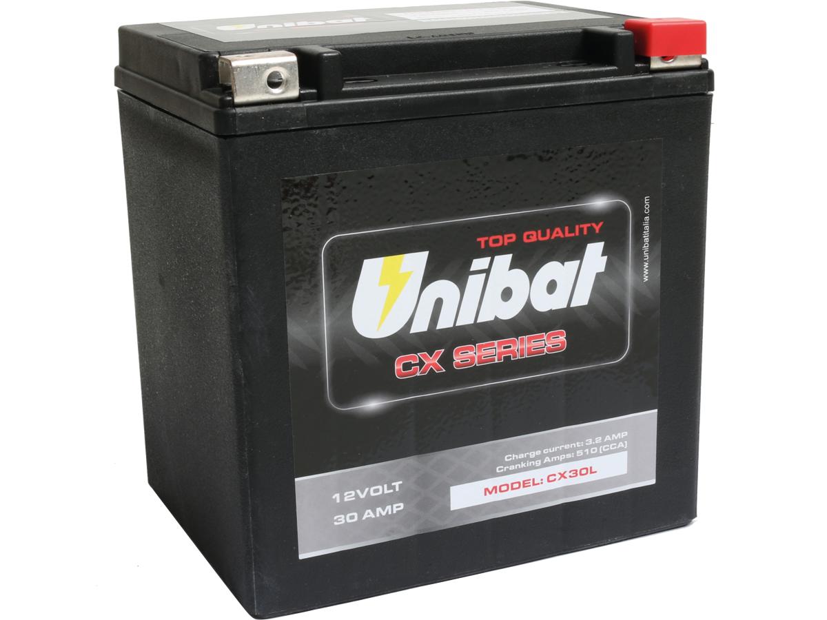 Cx30l heavy duty battery agm, 510 a, 30. 0 ah, 97-25 touring, 09-25 trike 1 Unibat