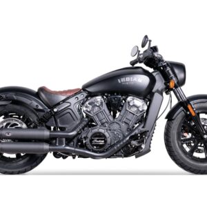 Double Slip-On Muffler Set Endcap Chubby Black Ceramic Coated