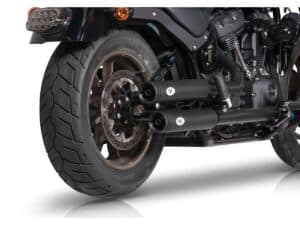 Double Slip-On Muffler Set Endcap Double Ring Black Ceramic Coated, 21-24 FXLRS, 21-24 FXBBS, 22-24 FXLRST - Image 3