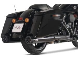 Double Slip-On Muffler Set Endcap Double Ring Black Ceramic Coated, 21-24 Touring, (except 23-24 FLHXSE, 23-24 FLTRXSE, 24 FLHX, 24 FLTRX, 24 FLTRXSTSE) - Image 3