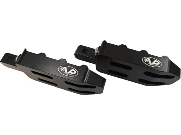 Pilot Twin Foot Peg Set Black Cut Anodized